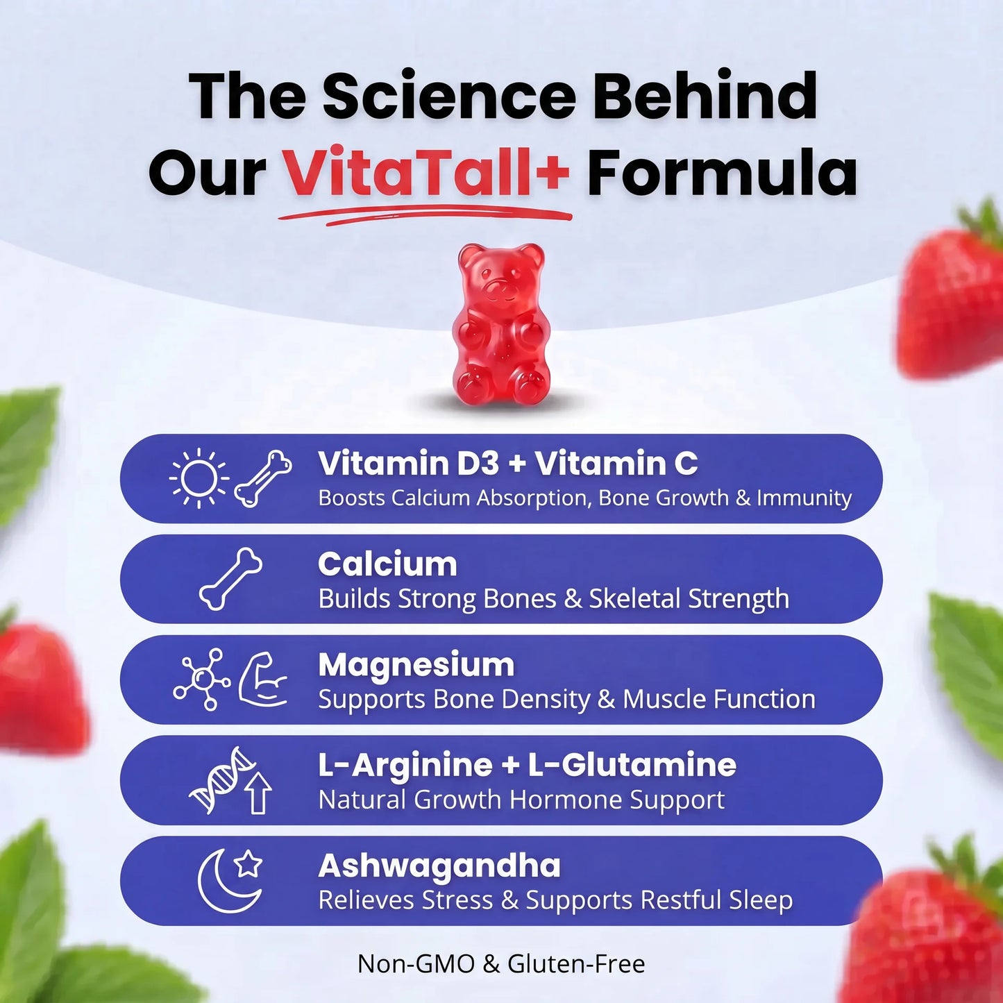 MASCEN VitaTall+™ 6-in-1 Growth Gummies